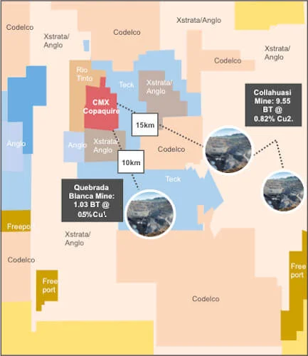 Copaquire area geography, northern Chile
