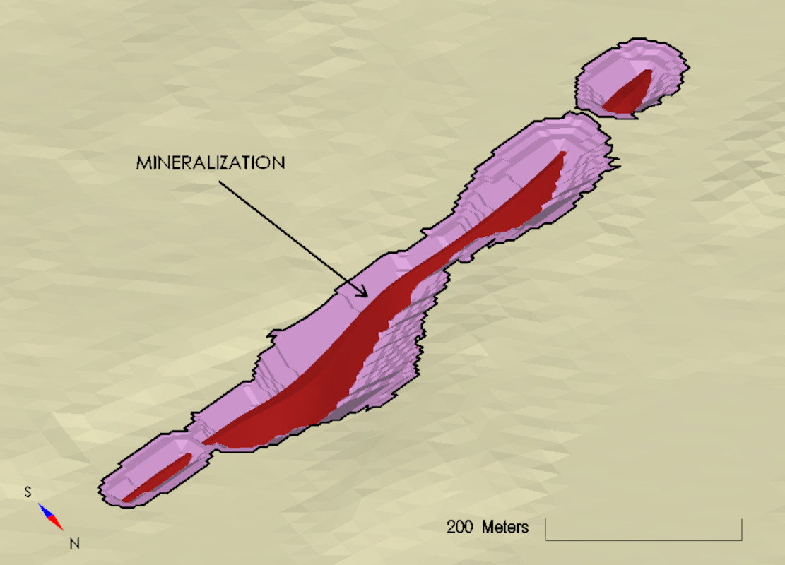 Figure 13 - 3D View of the Pit Shell