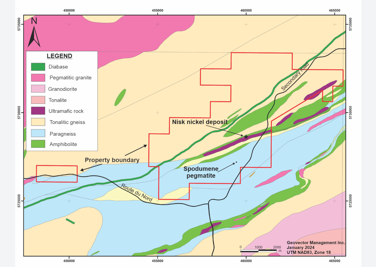 Figure 3 - Geology of the Nisk Property